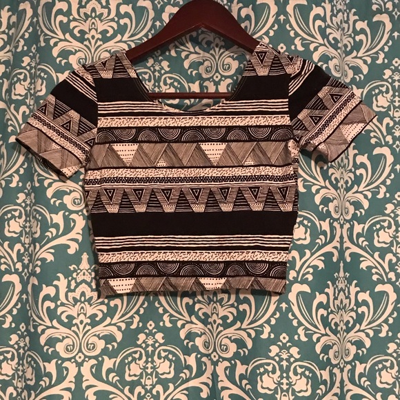 American Apparel Tops - American Apparel tribal crop top American Apparel Tops - American Apparel tribal crop top